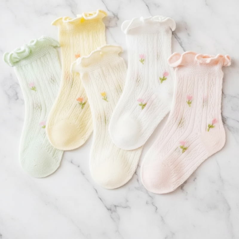 HappyToes – Värikkäät ja suloiset – vauvasukat (5 kpl:n pakkaus)