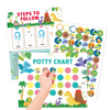 Potty Training – Leikkisä & motivoiva - potta koulutus kortti tarroilla