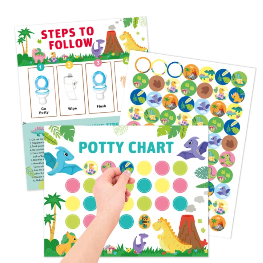 Potty Training – Leikkisä & motivoiva - potta koulutus kortti tarroilla