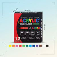 Thumbnail for ColorCraft – Luova ja kestävä – Akryylimarkkerit siveltimellä