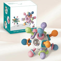 Thumbnail for CalmChew | Pehmeä ja turvallinen – 3-in-1-silikoninen purulelu