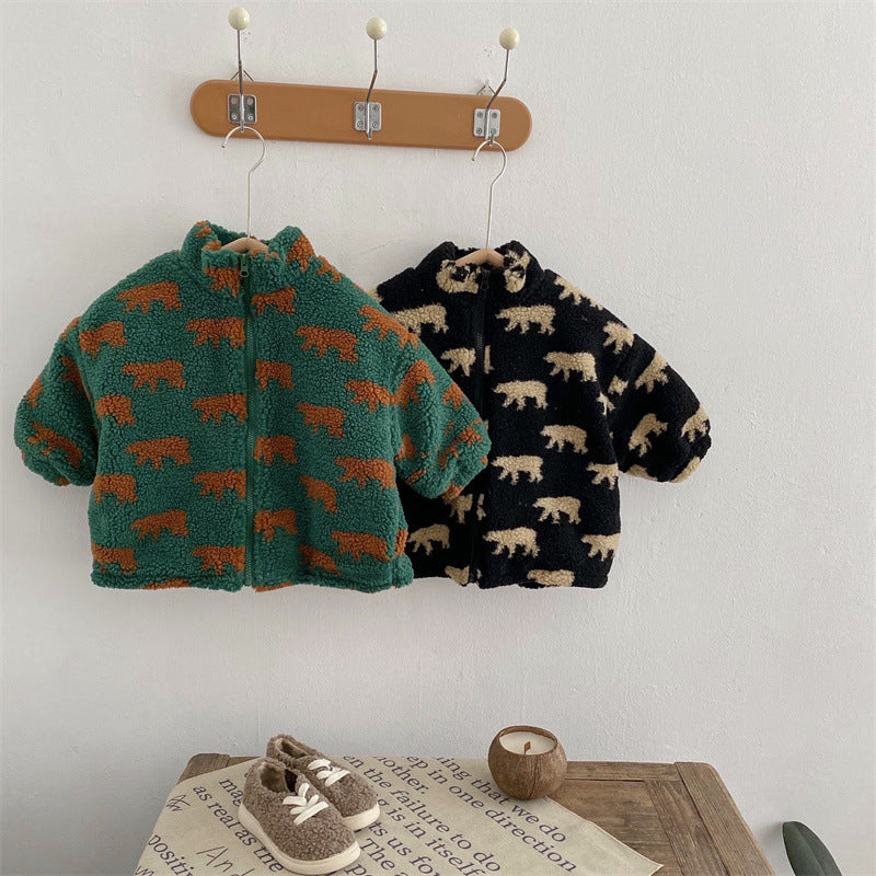 Mini Fashion™  – Erittäin pehmeä ja lämmin – Karhufleece-takki