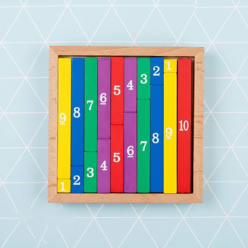 TinyMath – Opetuksellinen ja kasvatuksellinen – Puinen laskutaulu