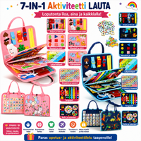 Thumbnail for 7-in-1 Busy Board – Motoriset taidot ja oppiminen – Aktiviteettitaulu