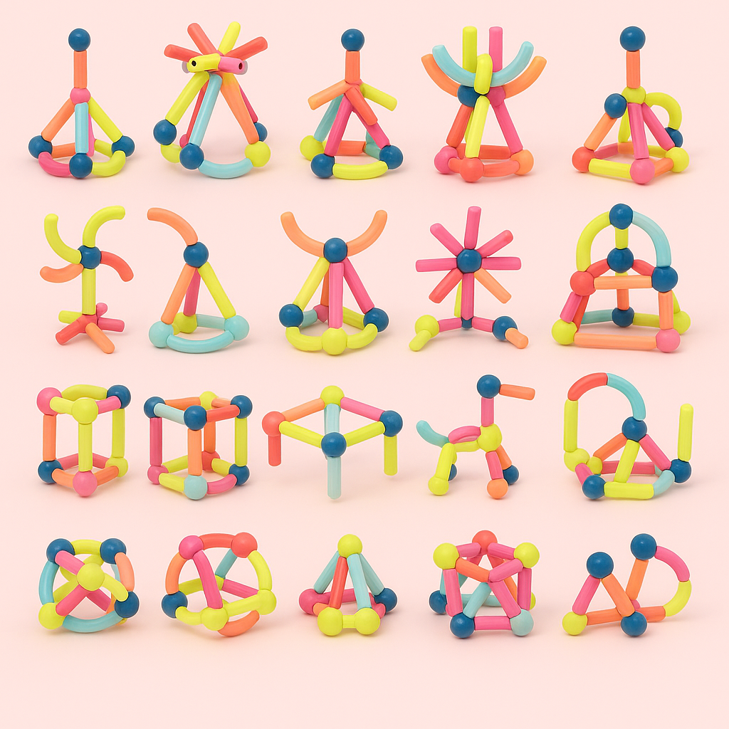 Magnet Toys™ - Luovuuden kehittäminen - Magneettikepit