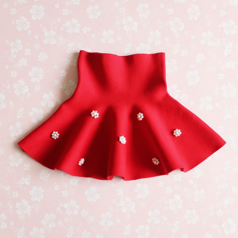 Girls Knitted Skirt – Mukavuus ja tyyli – Lasten hame