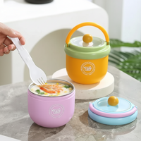 Thumbnail for MealMate – Käytännöllinen ja eristetty – ruostumattomasta teräksestä valmistettu lounaskulho ja lusikka
