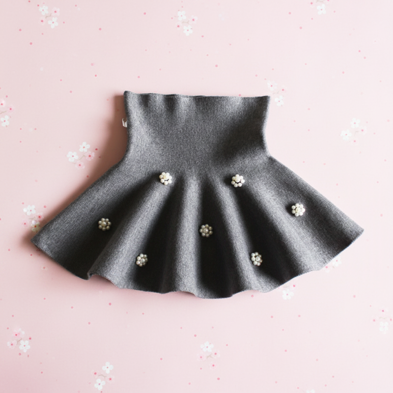 Girls Knitted Skirt – Mukavuus ja tyyli – Lasten hame