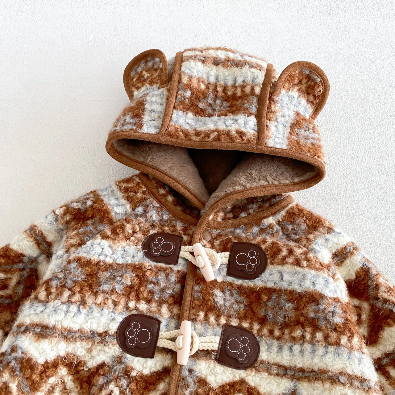 LittleWarm – Viihtyisä ja tyylikäs – Fair Isle -kuvioinen talvitakki