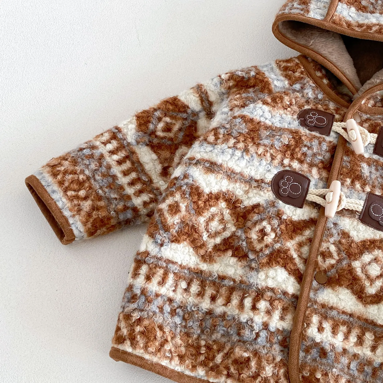 LittleWarm – Viihtyisä ja tyylikäs – Fair Isle -kuvioinen talvitakki