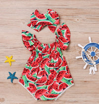 Thumbnail for Mini Fashion™ - Söpöt vesimelonit - Tyttöjen mekko