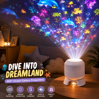 Thumbnail for SeaDream – Leikkisä ja opettavainen – 360° kiertävä LED-yövalo