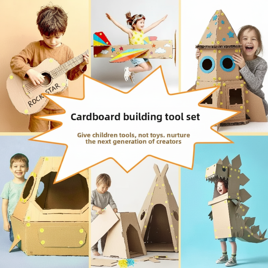 CardboardMaster – Leikkisä ja kehittävä – askartelupaketti pahvista