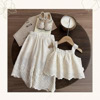 Thumbnail for TinyLuxe – Zomerset-pitsipaita ja leveälahkeiset housut