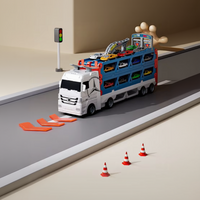 Thumbnail for CarHauler – Leikkisä ja seikkailullinen – Autokuljetusauto-leikkisetti kilpa-autoilla