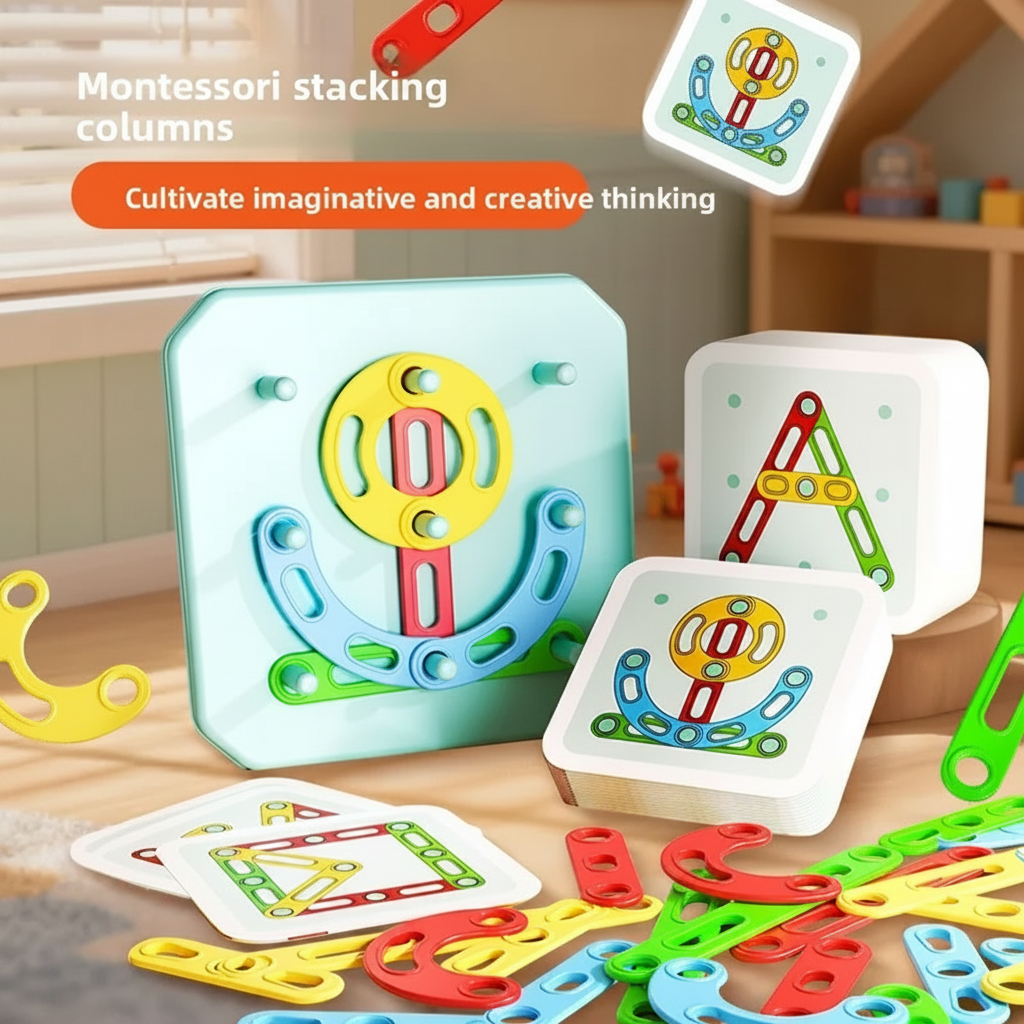 ShapeGenius – Luova & opettavainen – Geometrinen pegboard-palapeli
