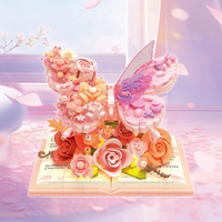 Thumbnail for BloomBook – Romanttinen ja luova – 3D-kukkakirja, jossa on ruusuja ja perhosia