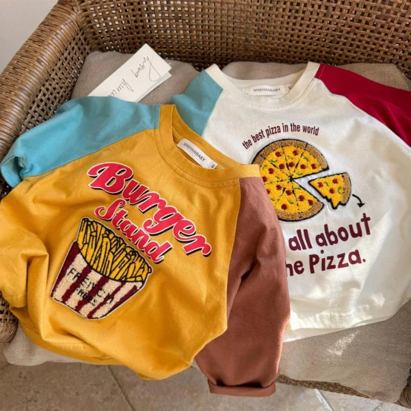 LittleRetro – Tyylikäs ja trendikäs – lasten pitkähihainen paita graafisella painatuksella