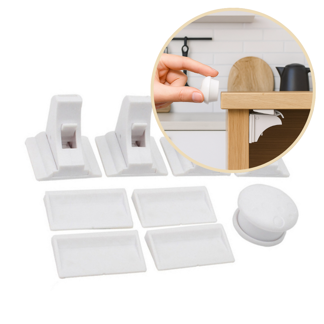 SafeSpace Click – Näkymätön suojaus – magneettinen lapsilukko ilman poraamista