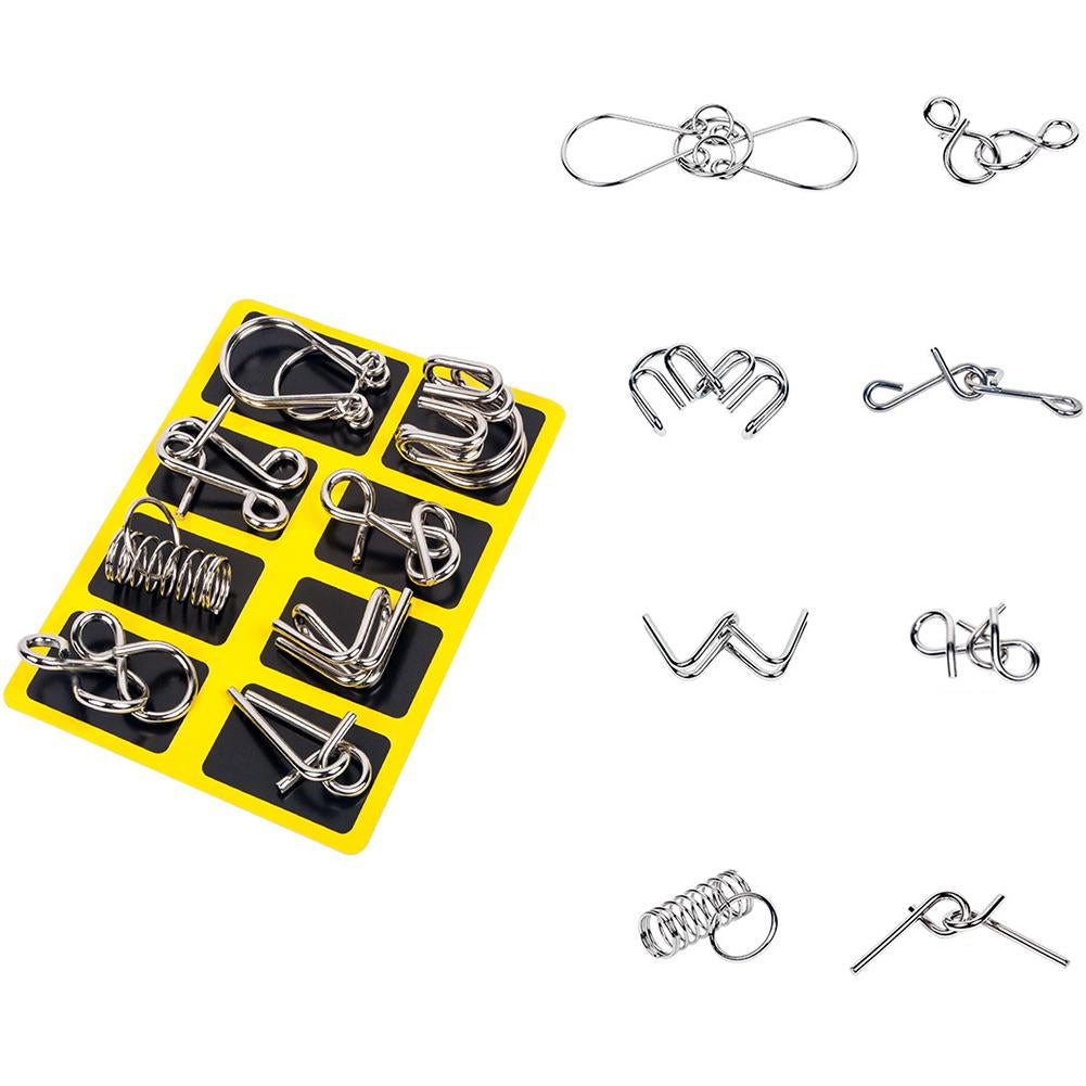 Metal Puzzle Ring Set™  - Metalliset palapelirenkaat