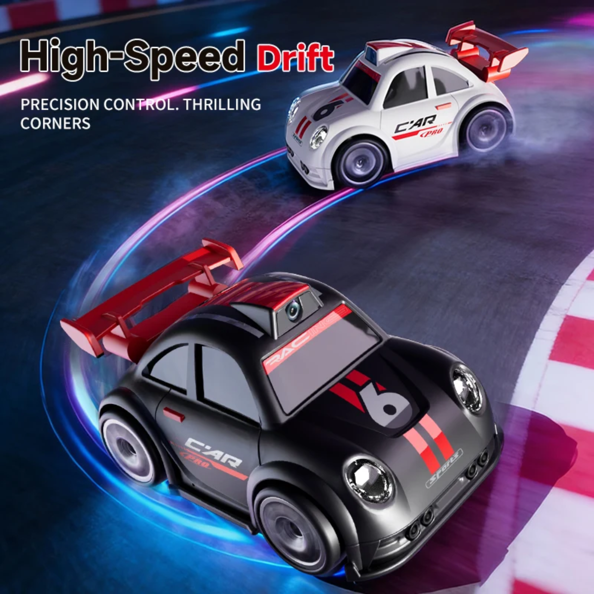 RacePro – RC & Stunt – Drift-tunnistuksella varustettu Racer Auto -auto, jossa on kamera