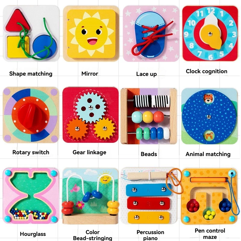 TinySkills – Luova & opettavainen – Montessori-magneettinen Busy Board -leikkitaulu
