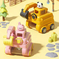 Thumbnail for TinyExcavators – Ainutlaatuinen ja käytännöllinen – Kaivinkone-vesipullo, jossa on pilli