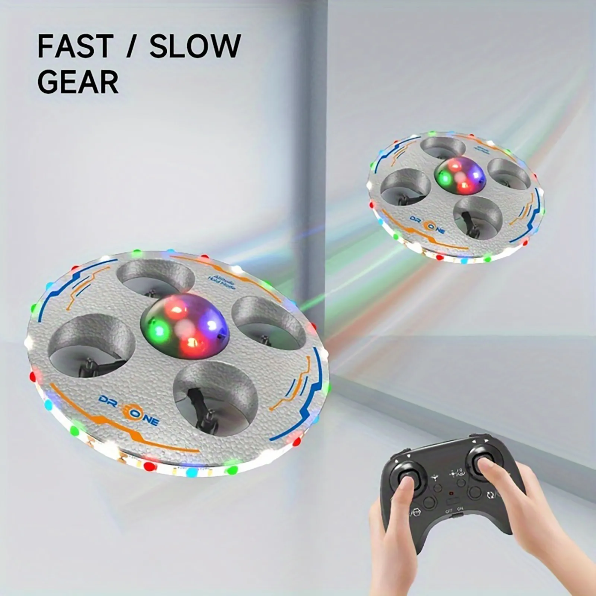 AeroQuest – LED & RC – Leijuva UFO-drone