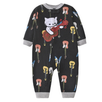 Thumbnail for WarmBuddy – Söpö ja pehmeä – fleece-vauvan haalari, jossa on sarjakuvakuvio
