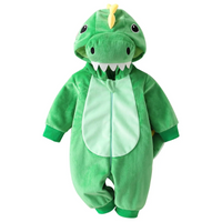 Thumbnail for RoarBuddy – Söpö ja leikkisä – vauvan dinosaurus-onesie, jossa on huppu