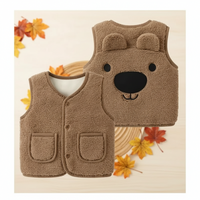Thumbnail for Baby Bear Fleece Vest – Lämmin ja pehmeä – Lasten karhuliivi