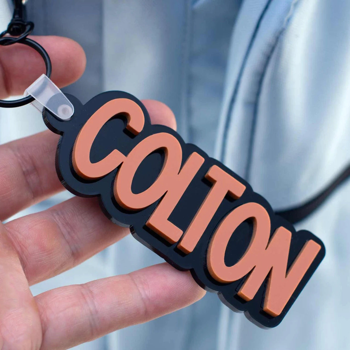 Custom Acrylic Keychain – Laukkuille ja avaimille –  Henkilökohtainen avaimenperä