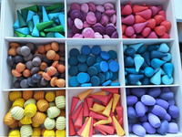 Thumbnail for Rainbow Blocks™ – Luova väritys hauskaa – Puinen värityspelisarja