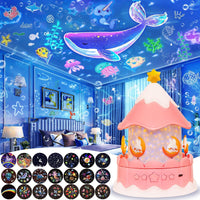 Thumbnail for CosmoGlow – Unelmoiva ja luova – Galaxy-projektori-yövalo, 360° käännettävissä