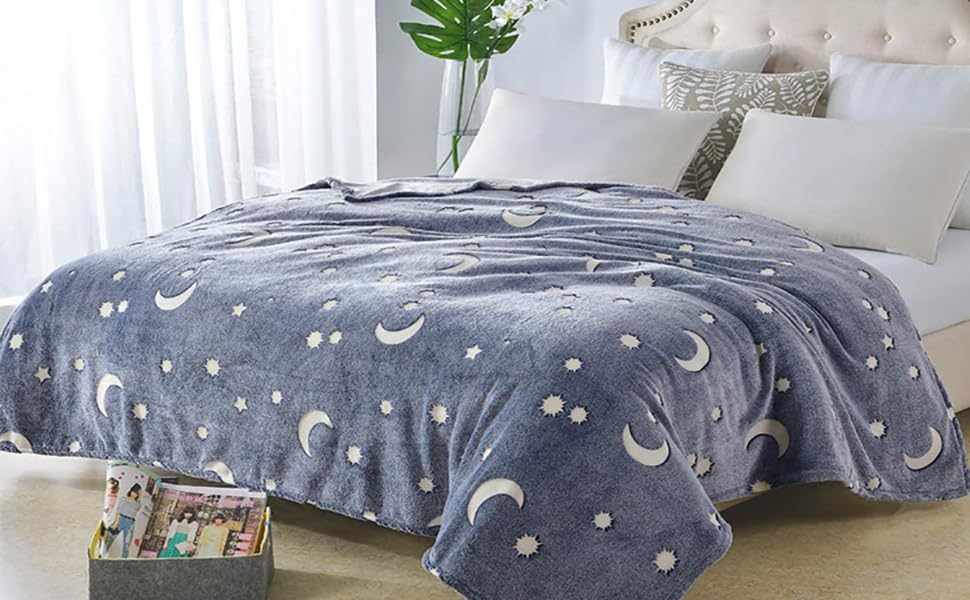 Glow In The Dark Blanket™ - Kimaltelevia unia - Pimeässä hehkuva peitto
