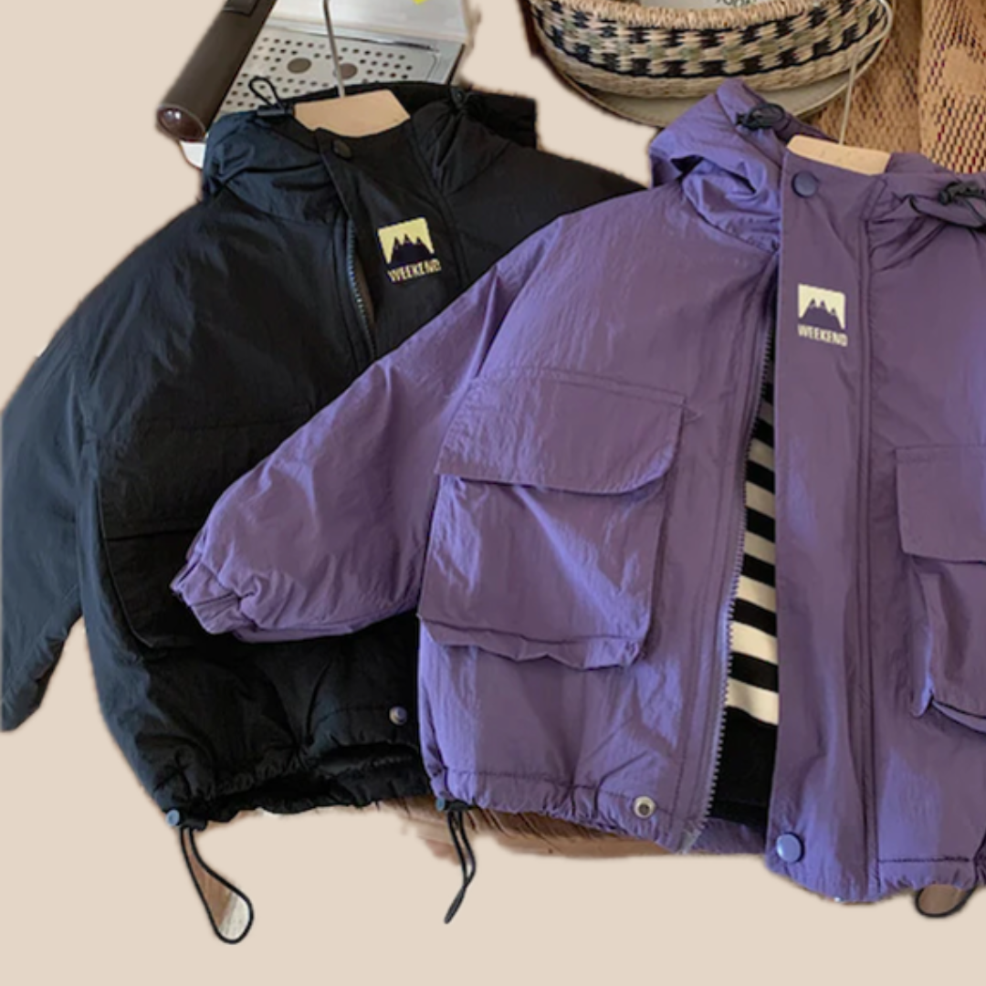 LiloWear – Tuulenpitävä ja vettä hylkivä – Lasten tuulitakki hupulla