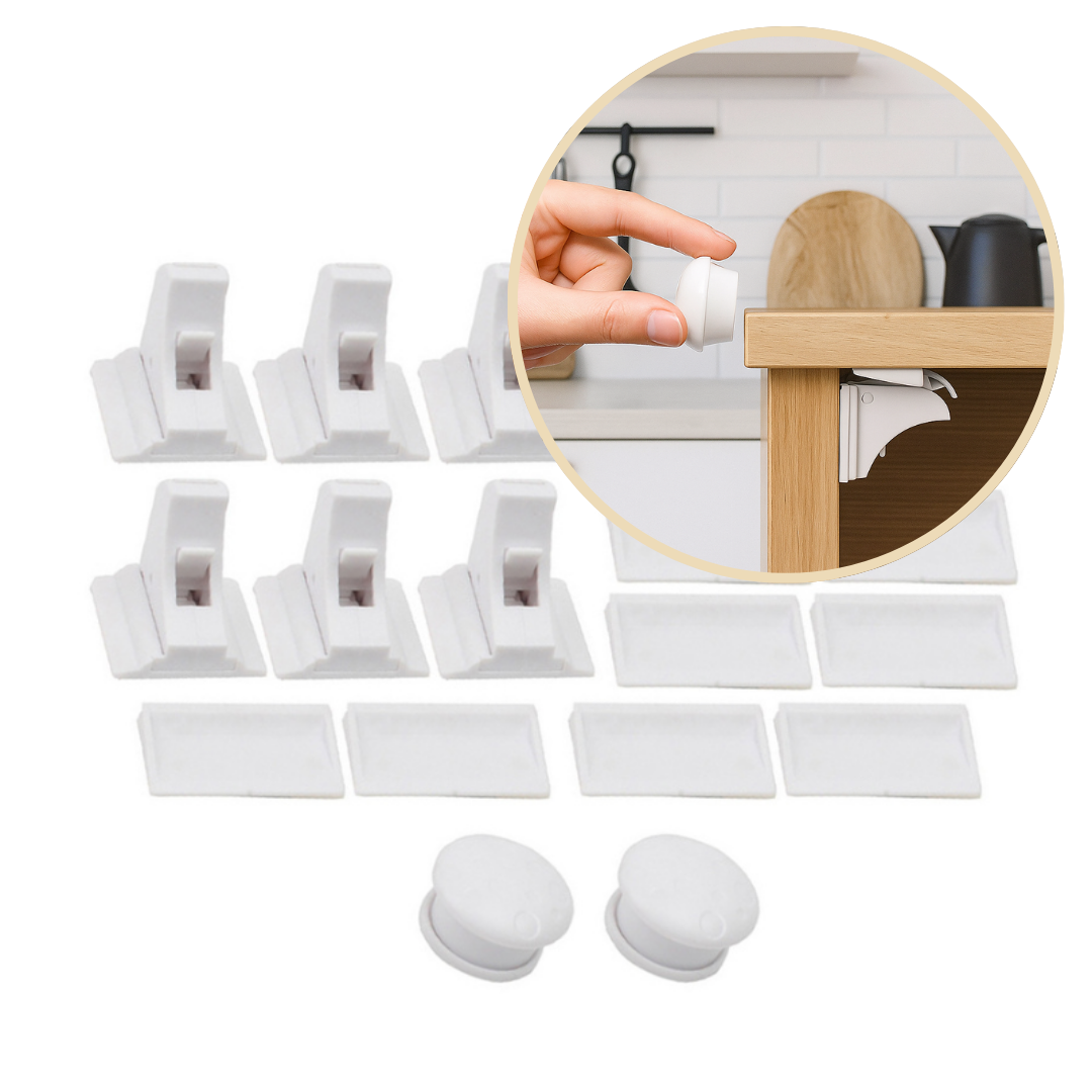 SafeSpace Click – Näkymätön suojaus – magneettinen lapsilukko ilman poraamista