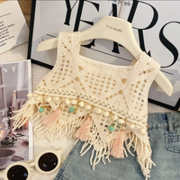 Thumbnail for MiniChic – Tyylikäs ja mukava – Boho-toppi ja denimshortsit -setti
