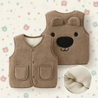 Thumbnail for Baby Bear Fleece Vest – Lämmin ja pehmeä – Lasten karhuliivi