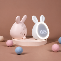 Thumbnail for BunnyGlow – Söpö ja käytännöllinen – digitaalinen lasten herätyskello, jossa on yövalo