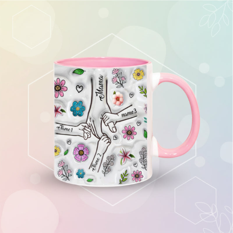 Personalized Kids Name Mug – Ainutlaatuinen äitienpäivälahja – Henkilökohtainen muki