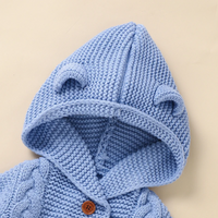 Thumbnail for SoftKnit – Lämmin & Suloinen – Neulottu Vauvan Hupullinen Haalari