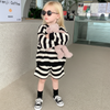 LittleStyle – Pehmeä ja mukava – raidallinen puuvillainen Comfy-setti