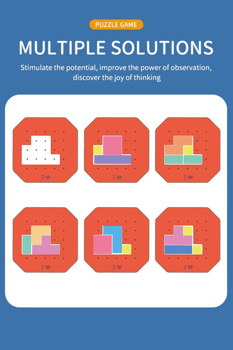 Logic Blocks™ – Väri & luovuus – Geometriset palapelit