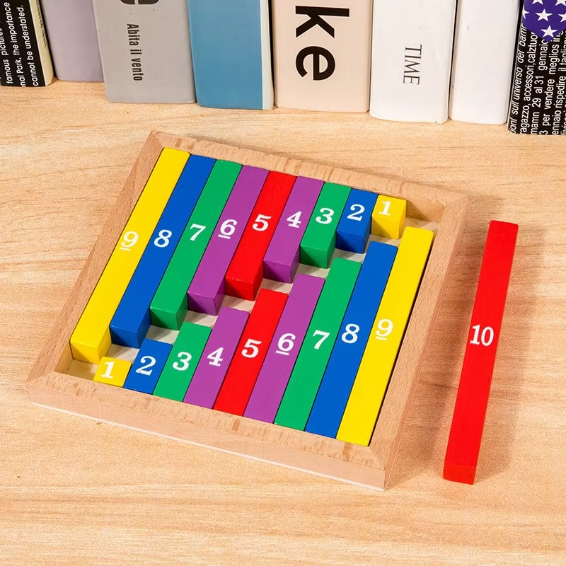 TinyMath – Opetuksellinen ja kasvatuksellinen – Puinen laskutaulu