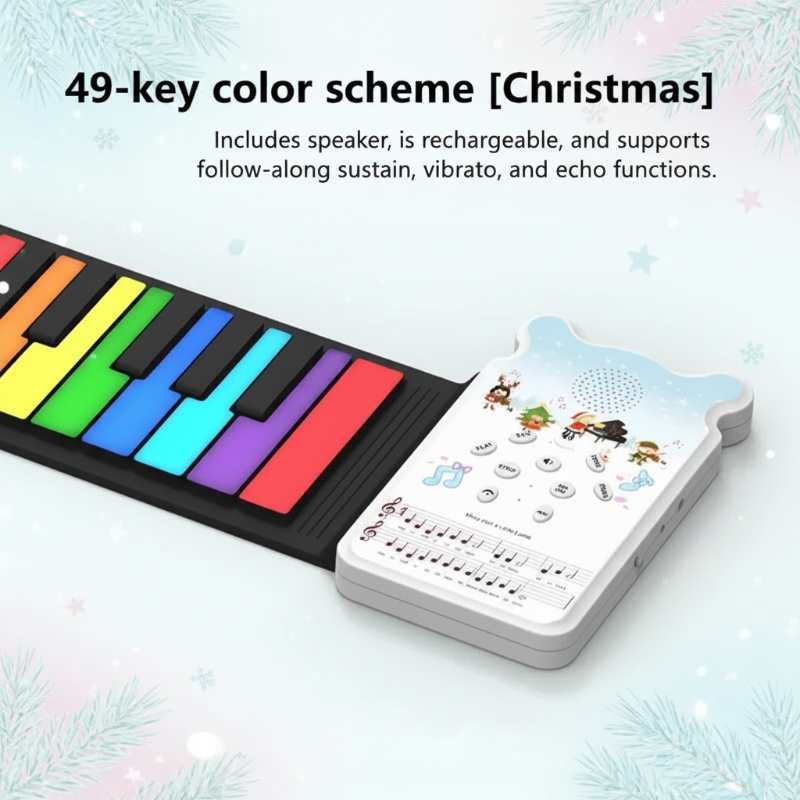 Roll-up Piano Keyboard – Luova ja opettavainen – taitettava piano