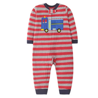 Thumbnail for WarmBuddy – Söpö ja pehmeä – fleece-vauvan haalari, jossa on sarjakuvakuvio