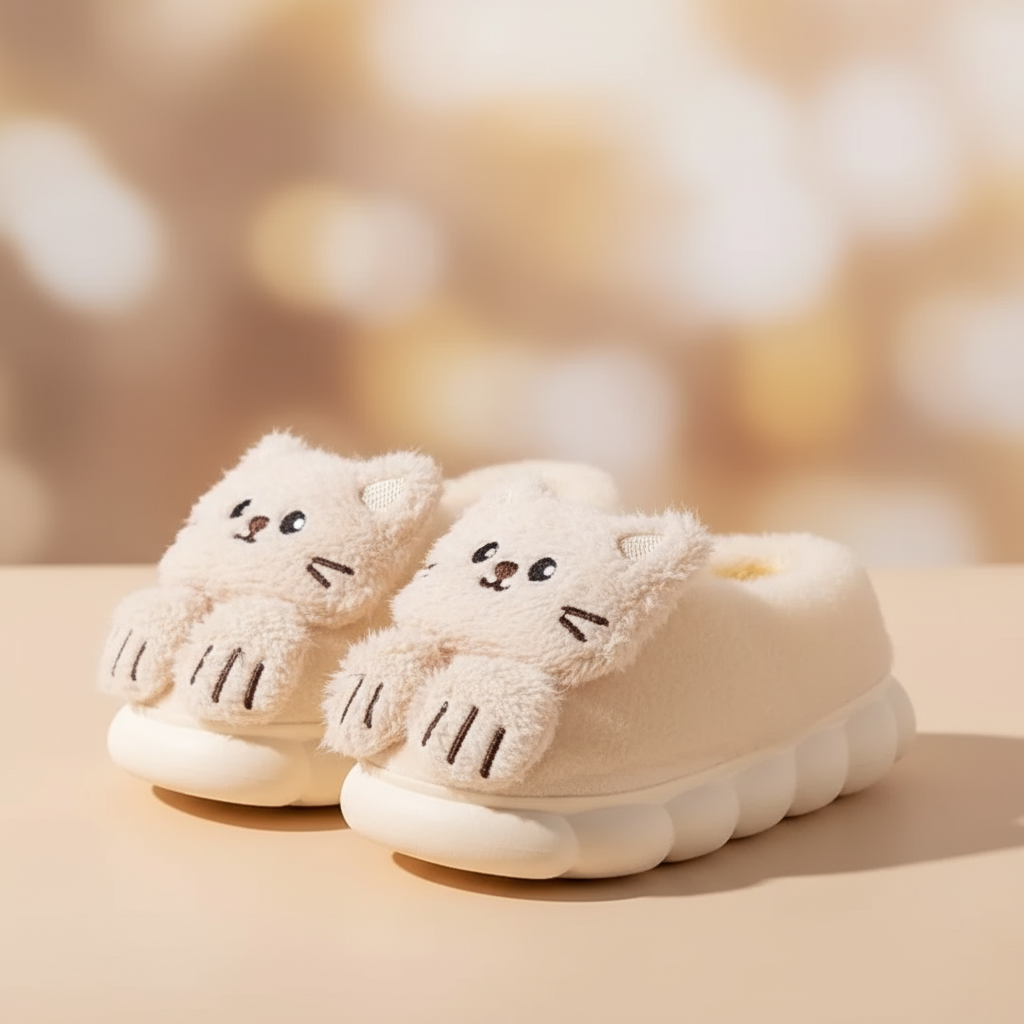 SnuggleKitty – Lämpöä ja turvallisuutta – Lasten kissatossut