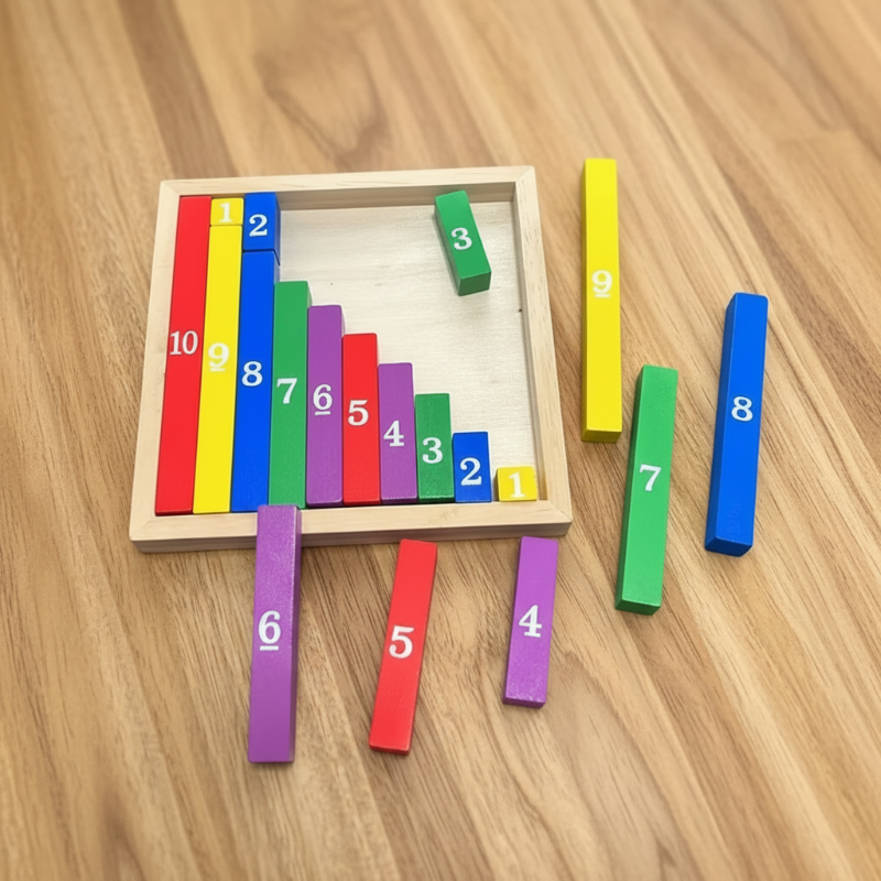 TinyMath – Opetuksellinen ja kasvatuksellinen – Puinen laskutaulu
