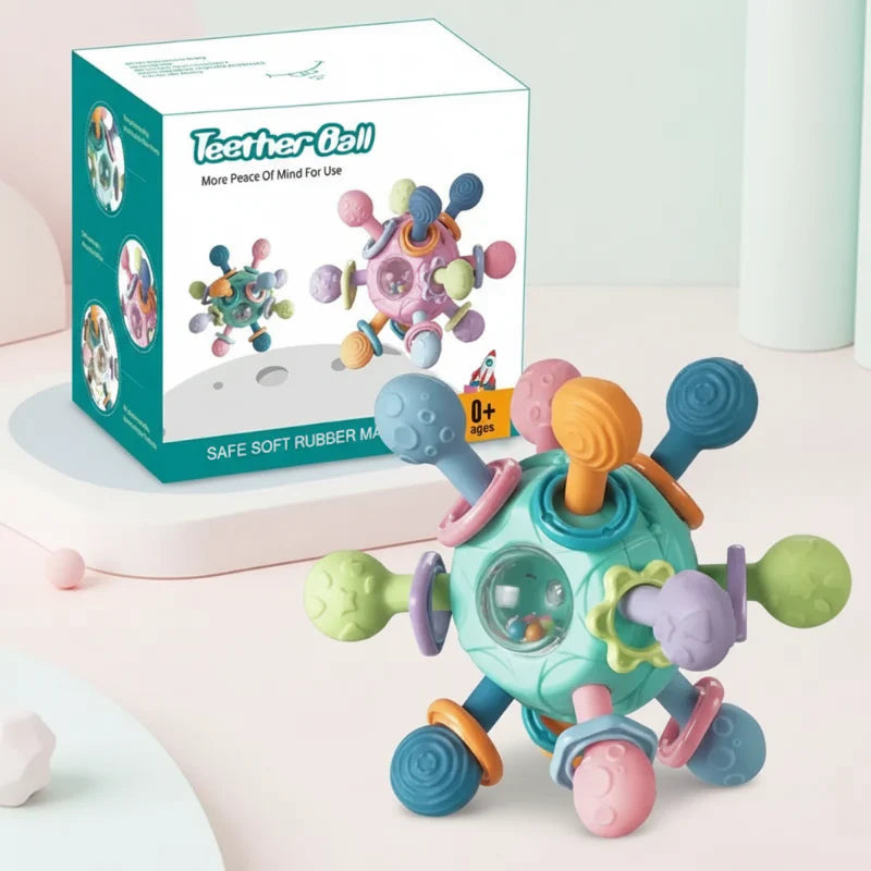 CalmChew | Pehmeä ja turvallinen – 3-in-1-silikoninen purulelu